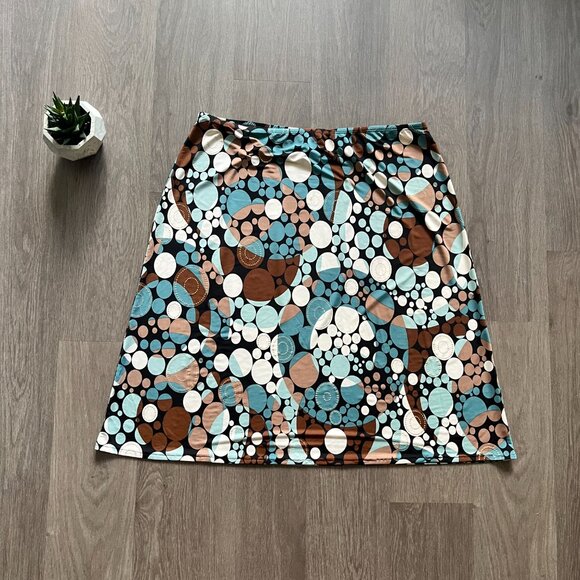 Kim & Co. Circular Multi-Colour Pattern Midi Skirt - Picture 12 of 12